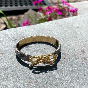 Rachel Leigh Gold Tone Python Bangle!